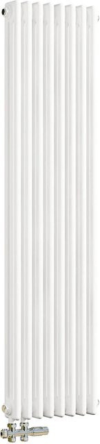 Duschparadies Heizkörper für Warmwasserbetrieb Weiß B: 150 cm, H: 38 cm, 3 Säulen, 1297W - Bild 1