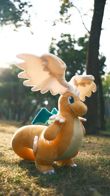 Aoger Pokémon Mega Super Evolution Drachen Glurak Plüschpuppe, Plüschtiere - Bild 1