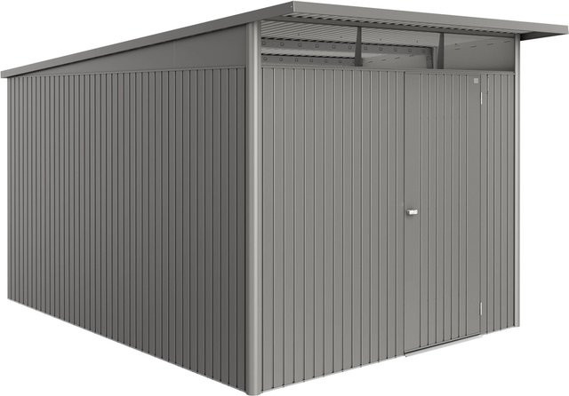 Biohort Metall-Gerätehaus AvantGarde ECO A8 in Quarzgrau-Metallic mit Standardtür - Bild 1