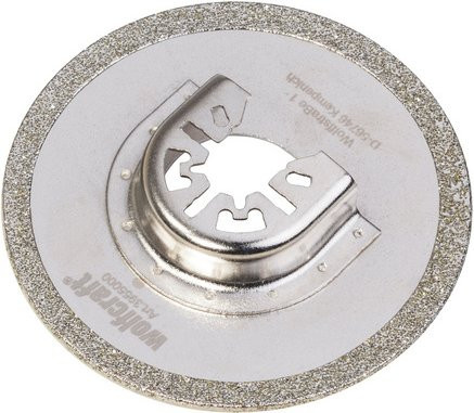 Wolfcraft PRO Diamant-Kreissägeblatt für Stein und Kunststoff, Durchmesser: 80 mm, Farbe: Silber - Bild 1