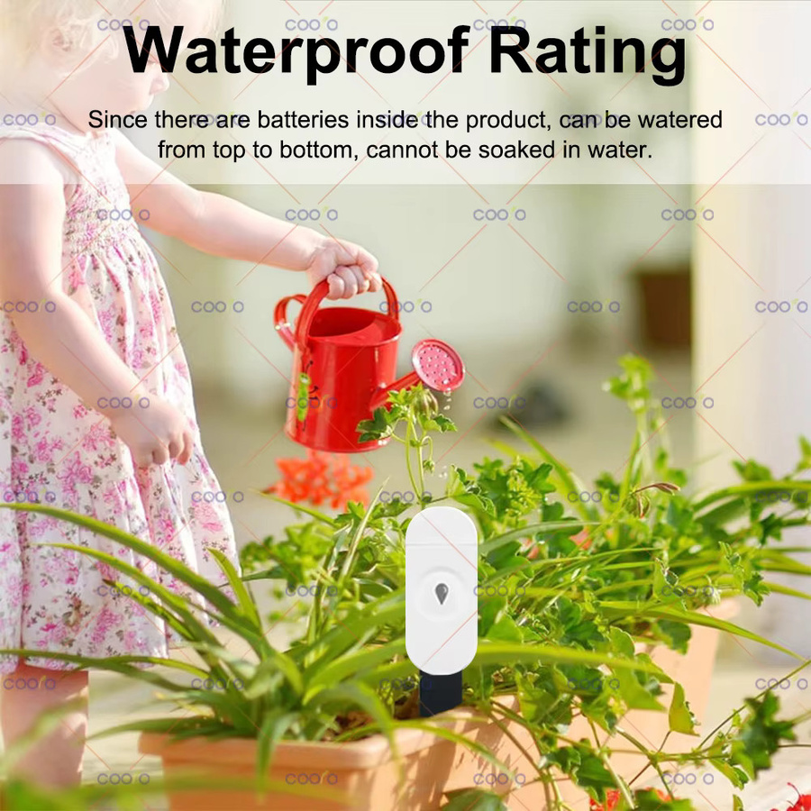 coolo ZigBee Bodenfeuchtigkeitssensor zur Messung von Feuchtigkeit und Temperatur in Weiß für Gartenautomatisierung und Home Assistant Unterstützung - Bild 3