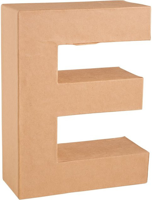 KNORR prandell Papp-Buchstabe E in Braun für die Tischdekoration - Bild 1