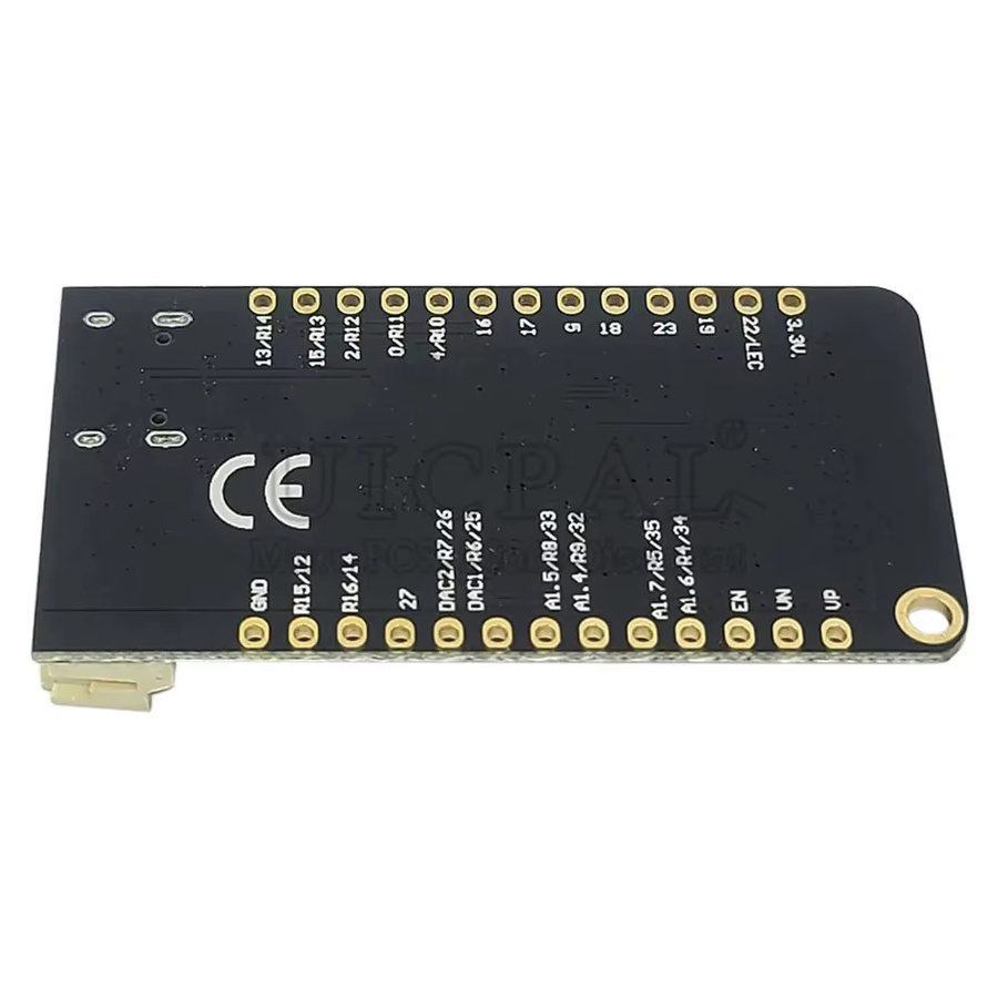 ESP32 BT WLAN MicroPython Development Board mit 4 MB Flash, Lithium-Batterie-Schnittstelle und USB Typ-C in Schwarz - Bild 2