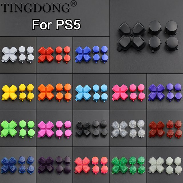 Sony PlayStation 5 Controller Reparatur Set mit ABXY und D-Pad Tasten in Weiß für BDM-010/020/030 Modelle - Bild 1