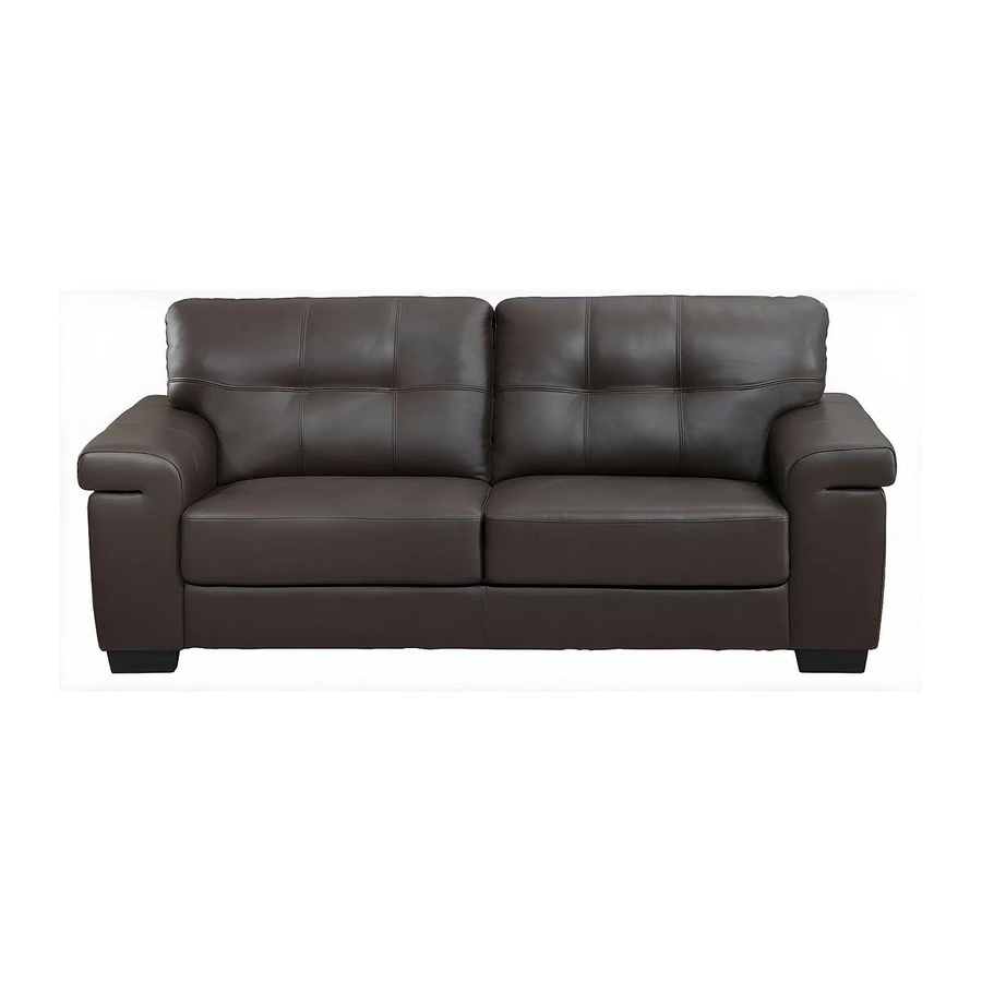 Sofa Hazel von Vente-unique in Schokoladenbraun, Breite: 207 cm - Bild 2