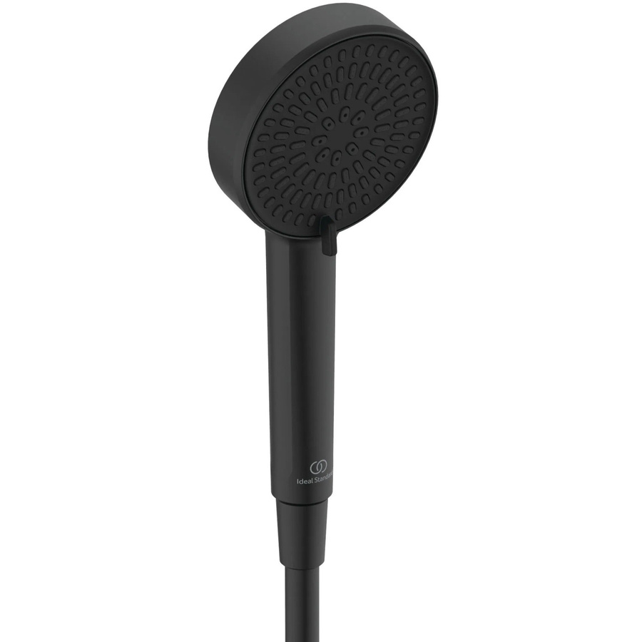 Ideal Standard Alero 2-Funktionshandbrause in Schwarz Matt mit Anti-Kalk-Funktion und Wassersparfunktion - Bild 2