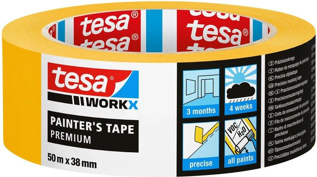 tesa Workx Malerband Premium aus Washi Spezialpapier, Breite: 38 mm, Länge: 50 m - Bild 1