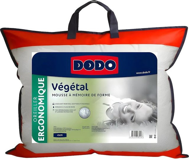 DODO Kopfkissen Vegetal aus Memory Foam in Weiß, B/H: 50 x 70 cm - Bild 1
