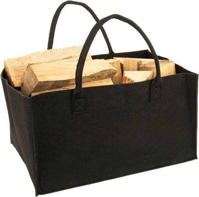 Valo Filztasche faltbar in Schwarz, B/T/H: 50 x 34 x 27 cm - Bild 1