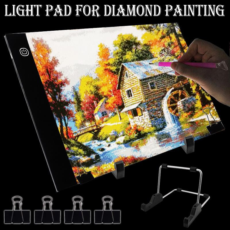 Aetoa LED Lichtpad A4 für 5D Diamantmalerei und Diamantstickerei in Schwarz - Bild 7