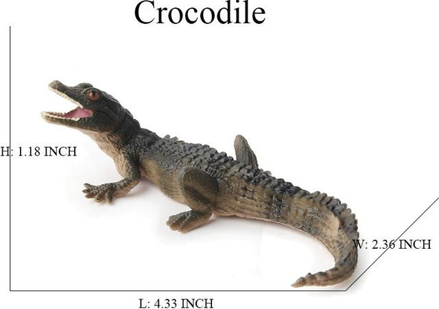 Lebenszyklus Tierfiguren Set Krokodil Schlange, Actionfigur, ab 14 Jahre - Bild 1