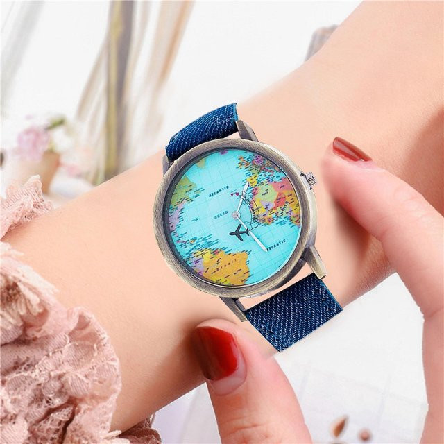 free birds Armbanduhr Quarz, Leder, Blau, Unisex - Bild 1