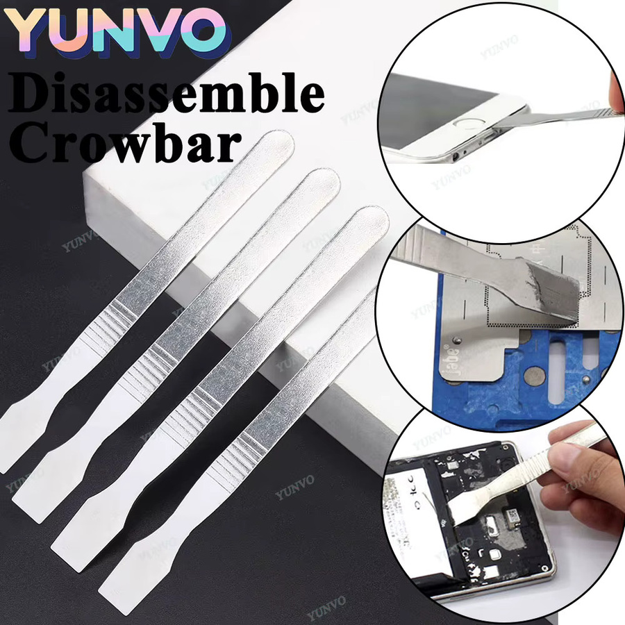 6-in-1 Handy-Reparatur-Set aus Metall in Silber für Tablet und Smartphone zur Demontage und zum Öffnen von Geräten - Bild 2