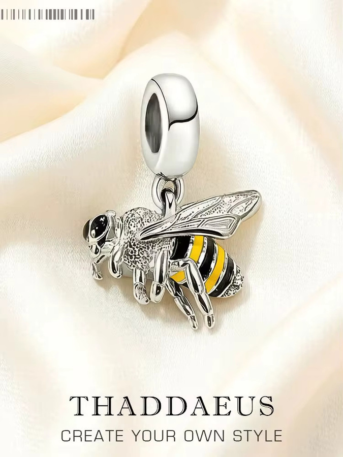 Thaddaeus Anhänger Biene, 925 Silber, Unisex - Bild 1