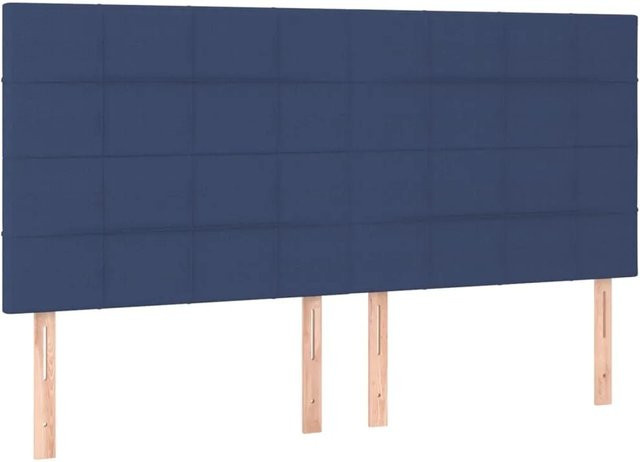 vidaXL LED Kopfteil in Blau mit USB-Ladeport und integrierter Beleuchtung, B/T/H: 200 x 5 x 118 cm - Bild 1