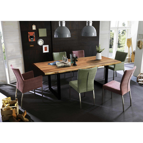 SIT Tisch TABLES & CO aus Akazienholz in Schwarz und Braun, Höhe: 78 cm, Tiefe: 100 cm - Bild 2