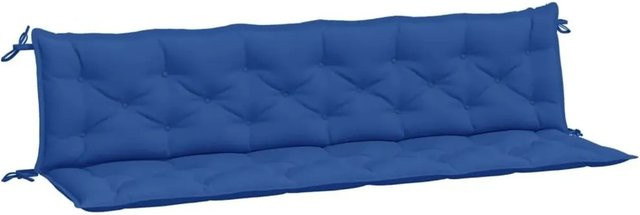 vidaXL Gartenbank-Auflagen 2er-Set aus wasserabweisendem Oxford-Gewebe in Königsblau, B/T/H: 200 x 50 x 7 cm - Bild 1