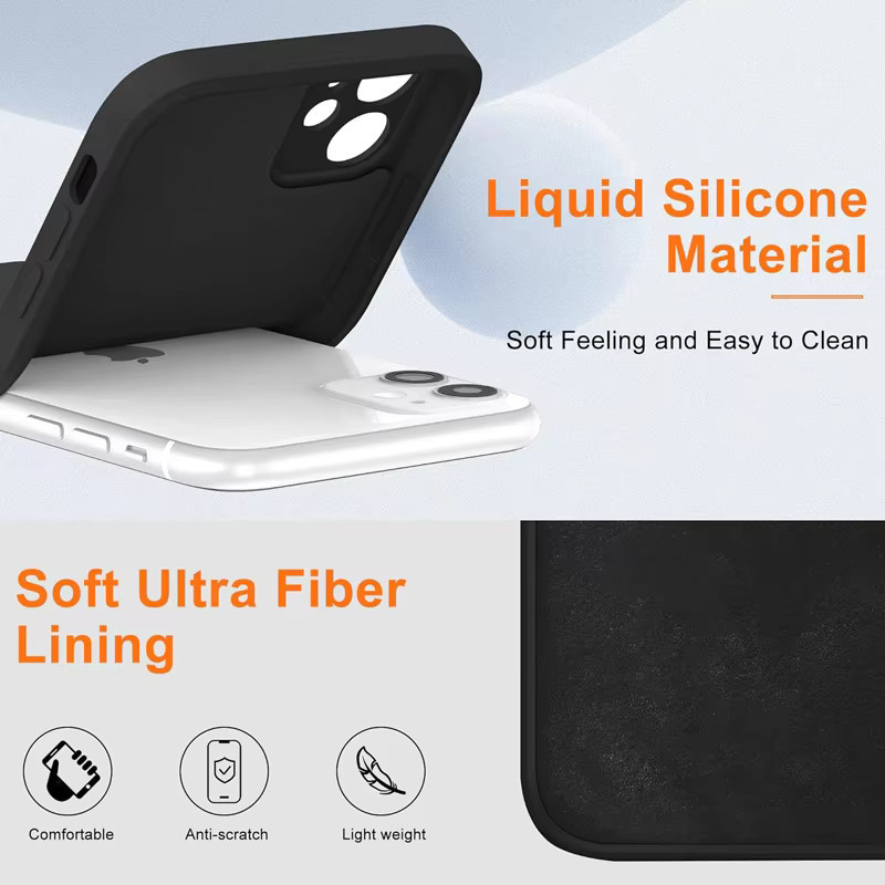 Schutzset für Apple iPhone mit schwarzer stoßfester Handyhülle und 2 Stück gehärtetem Glas - Bild 5