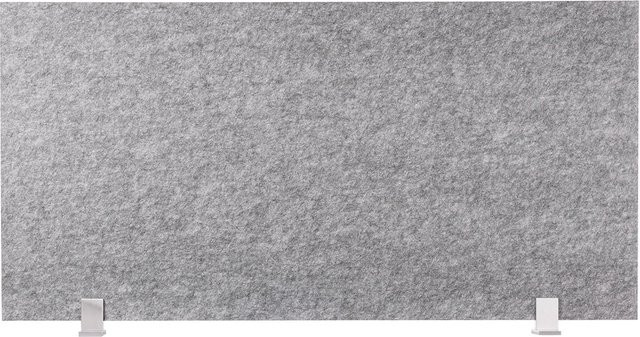 Buchheister Schreibtisch-Set desktopz Standfuss, grau, B/T/H: 100 x 50 x 1 cm - Bild 1
