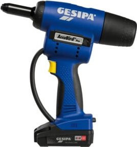 Gesipa AccuBird Pro Akku-Blindniet-Setzgerät in Blau mit 1 Li-Ion Akku 18V 2,0 Ah und Ladegerät in L-Boxx - Bild 2
