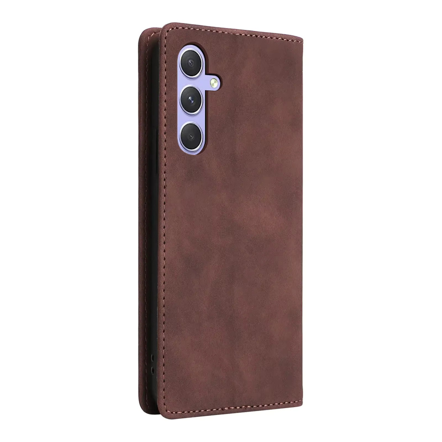 Leder-Brieftaschenhülle für Samsung Galaxy S25 S26 S24 S23 S22 Ultra A16 A26 A36 A56 A17 A37 A57 A15 A25 A35 A55 in Schwarz oder Braun - Bild 2