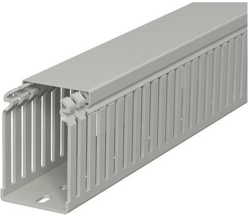 OBO Bettermann Verdrahtungskanal LKV 75050 in Stein-Grau, B/H/L: 50 x 75 x 2000 mm - Bild 1