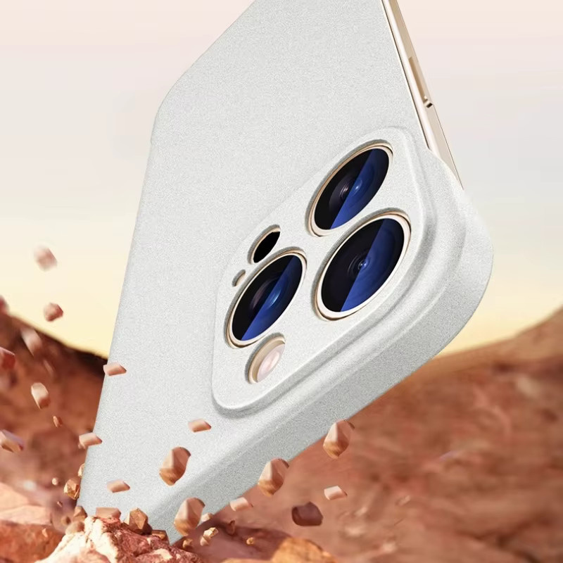 Xiaomi 17T 17T Pro Schutzhülle Sandstein-Optik in Grau, ultradünne matte PC-Schutzhülle mit Stoßfestigkeit - Bild 4