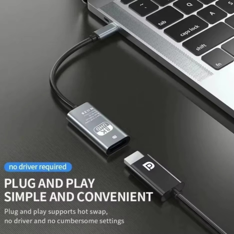 XIKCU USB-C auf HDMI Adapter für 4K Auflösung, USB 3.1 Typ-C auf HDTV Konverter für Laptop, Tablet und MacBook - Bild 3