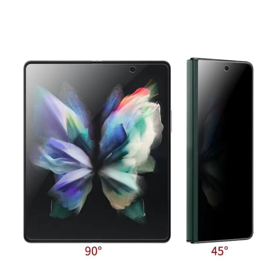Matte und HD-Anti-Spionage Hydrogelfolie für Samsung Galaxy Z Fold 5, 4, 3, 2 aus weichem TPU, blendfrei, transparent - Bild 2