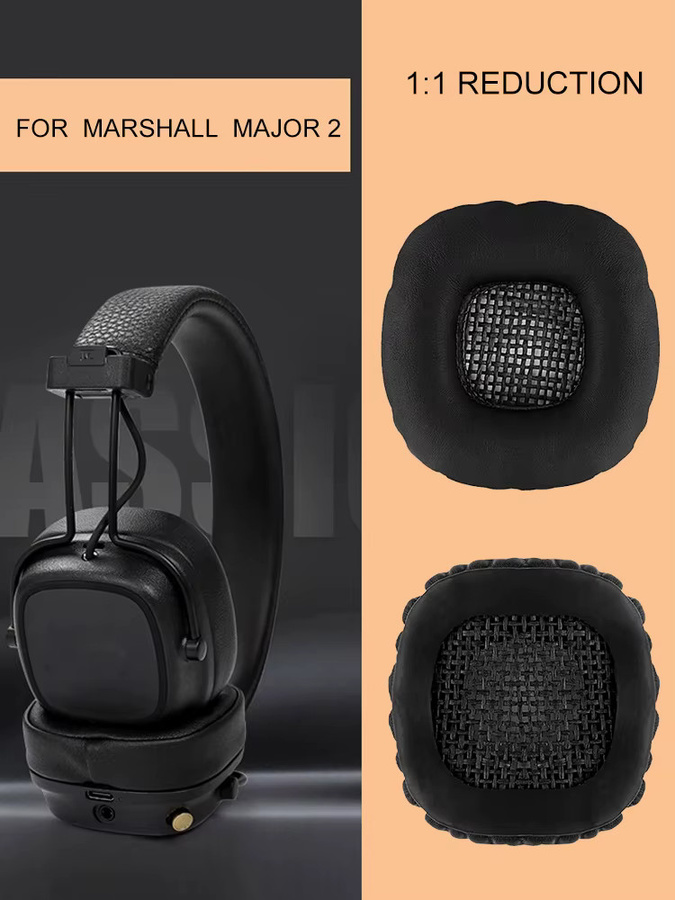Ersatz-Ohrpolster für Marshall Major I II Bluetooth Kopfhörer in Schwarz, Braun oder Weiß - Bild 7