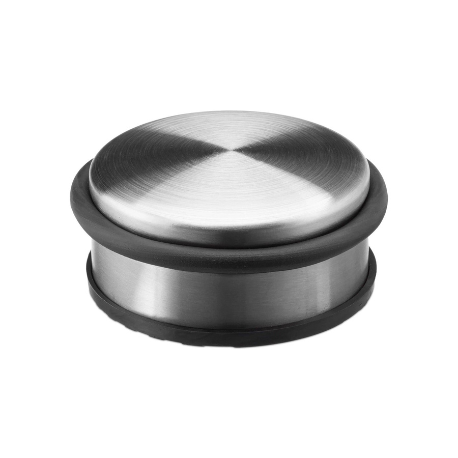 Relaxdays Türstopper Edelstahl Silber, rutschfest und schwer, B/T/H: 10 x 10 x 4,5 cm - Bild 2