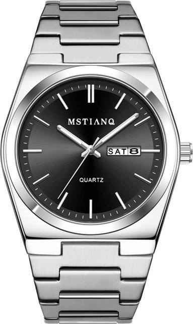 Armbanduhr Polaris star, Quarz, Edelstahl, Schwarz, Herren - Bild 1