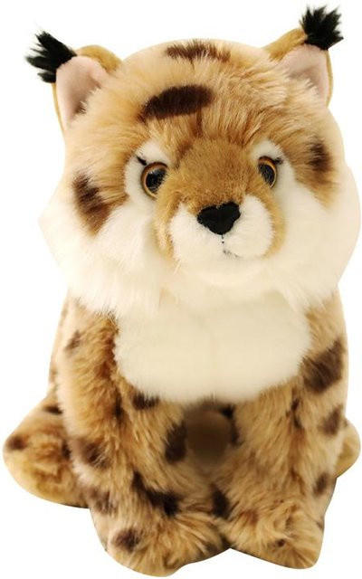 Yiran Health & Beauty Luchs Plüschtier, Braun, Sitzend, 30cm - Bild 1