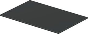 Duravit Glaseinleger DuraSquare aus Sicherheitsglas in Flannel Grey, B/T: 57 x 31 cm - Bild 1