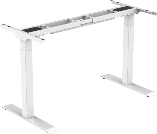 Jet-Line Unterteil für höhenverstellbaren Schreibtisch in Weiß mit 2 ultra leisen Motoren, höhenverstellbar von 69 bis 118 cm - Bild 1