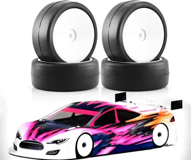 E-Star Hub Elektrischer Raum-Hotmelt-Reifen, 4-teiliges Set, 1/10 On-Road Racing RC-Autozubehör - Bild 1