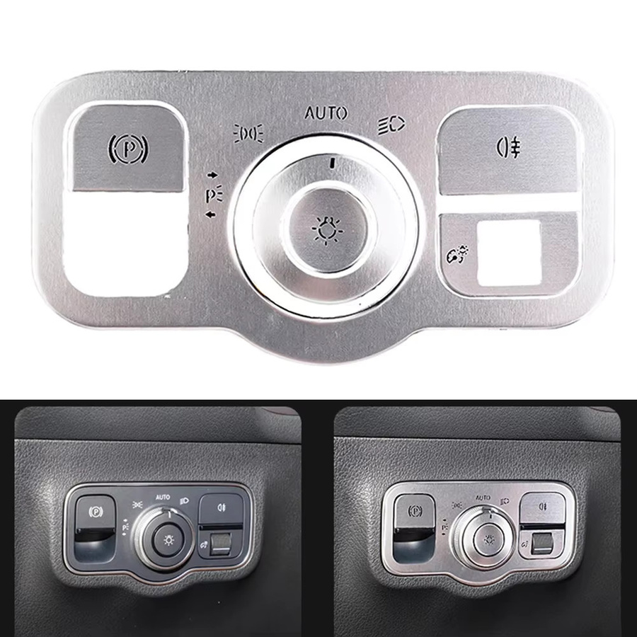 Scheinwerferschalter Abdeckung Trim in Silber für Mercedes Benz A B Klasse CLA GLA GLB W177 C118 H247 W247 X247 2020-2023 - Bild 5