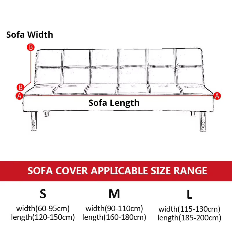 S-EMIGA Spandex Futon-Sofabezug mit Boho-Grafikdesign, elastischer Schonbezug für Doppelsitze, Mehrfarbig - Bild 2