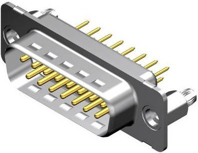 Molex 173109-1046 Steckverbinder in Weiß mit Gold- und Silberkontakten - Bild 1
