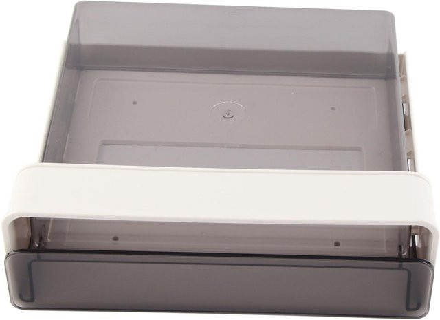 OutsideWorld Aufbewahrungsbox aus Kunststoff für unter den Schreibtisch, transparent, selbstklebend - Bild 1
