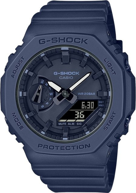 Casio G-Shock Armbanduhr, Analog-Digital, Quarz, Kunststoff, Blau, 43 mm, Damen - Bild 1