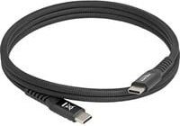 Delock USB-C 2.0 Kabel mit magnetischer Textilummantelung in Schwarz - Bild 1