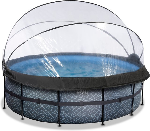 EXIT Stone Pool Grau Durchmesser: 447 cm, Volumen: 14758 l - Bild 1