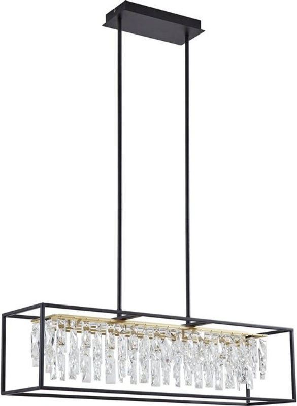 Lucande Kassi Pendelleuchte aus Metall mit dimmbarer LED in Warmweiß für Wohnzimmer und Esszimmer - Bild 1
