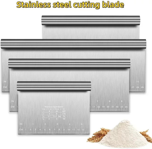 DUTRIEUX Teigschaber aus Edelstahl in Silber, rechteckiger Kuchenschaber zum Glätten und Dekorieren von Gebäck und Buttercreme - Bild 1