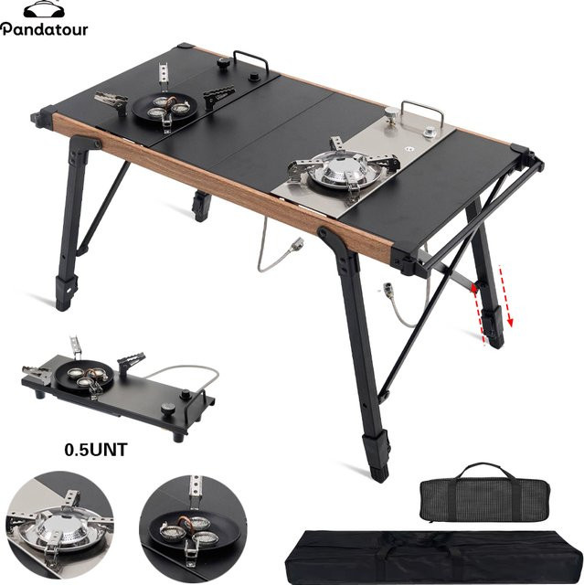 Pandatour IGT 0,5UNT Gasherd Outdoor Tischofen mit hoher Feuerkraft B/T/H: 36,0 x 36,0 x 12,5 cm - Bild 1
