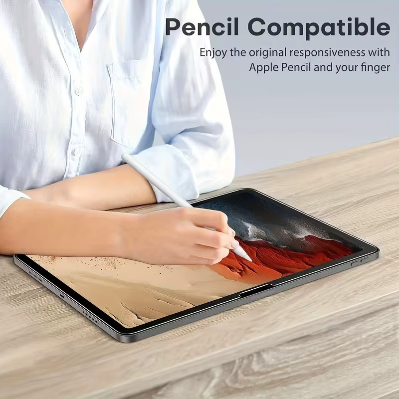 2 Stück Gehärtetes Glas Displayschutzfolie für Apple iPad Pro 11 12.9 13 M5 M4 Air M3 10. Gen 7. 8. 9. Gen 10.2 Mini 6 in Transparent - Bild 6