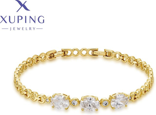 Xuping Armband Halskette, Kupfer Legierung, Gold, Damen - Bild 1