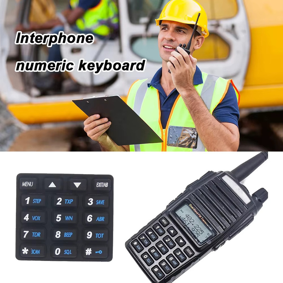 Baofeng Ersatz-Tastatur aus Silikon für UV-82 und UV-82HP Walkie-Talkie in Schwarz - Bild 3