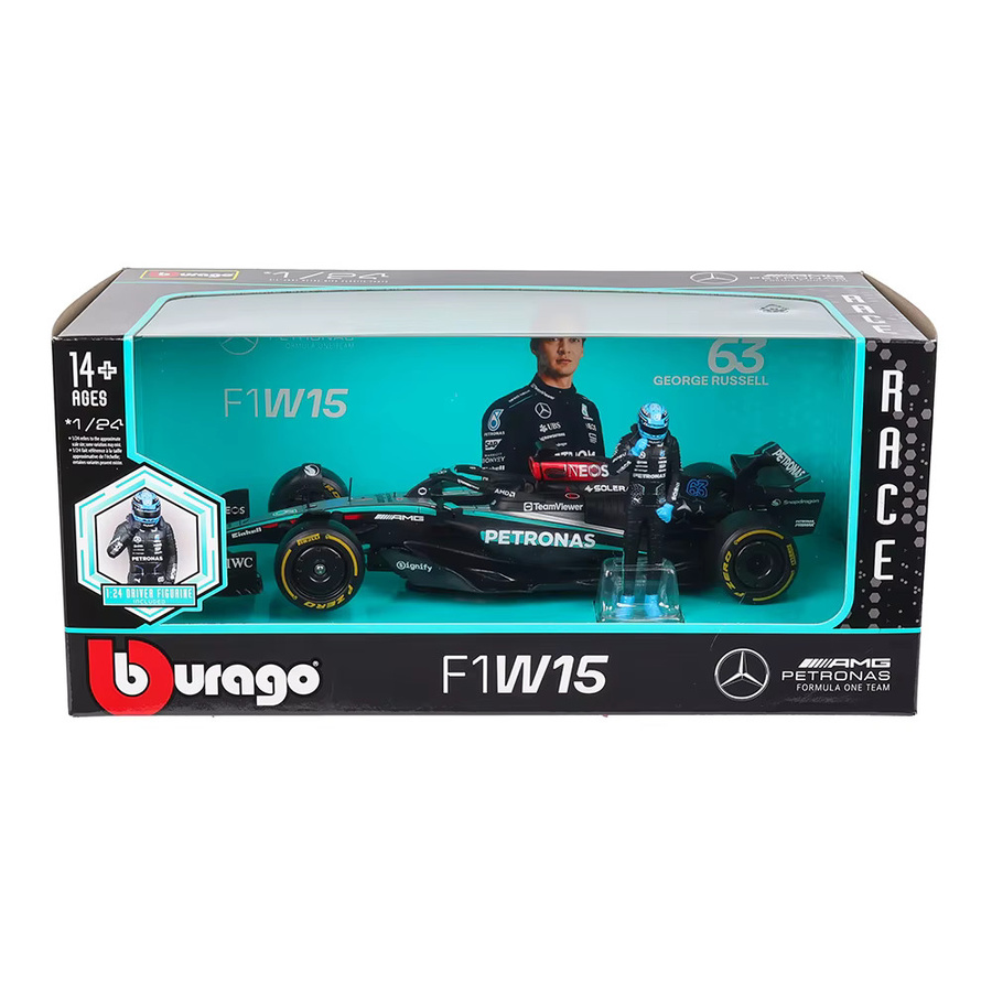 Bburago Mercedes-Benz 2025 W15 W14 SF23 RB19 MCL38, Automodell, 1:24, ab 14 Jahren - Bild 2